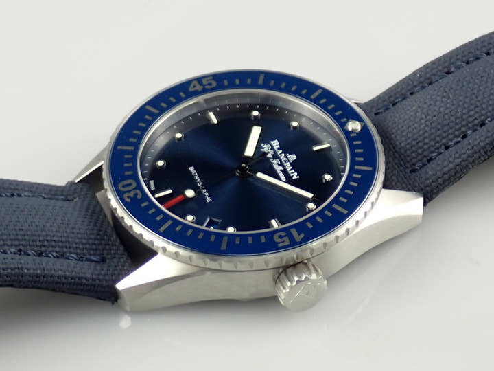 ブランパン フィフティ ファゾムス バチスカーフ Ref.5100-1140-052A ブルー文字盤 極美品 9F559511