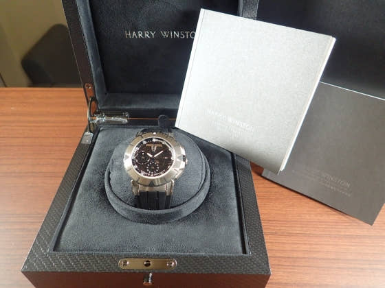 ハリーウィンストン オーシャン Ref.OCSACH44ZZ001 ブラック文字盤 中古 ocean-2