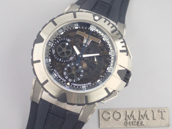 ハリーウィンストン オーシャン Ref.OCSACH44ZZ001 ブラック文字盤 中古 ocean-2