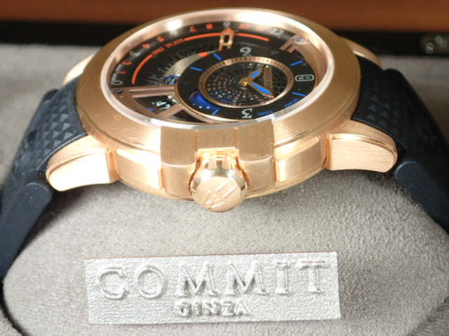 ハリーウィンストン オーシャン Ref.OCEATZ44RR011 ガルバニック ブラック文字盤 中古 ocean-4