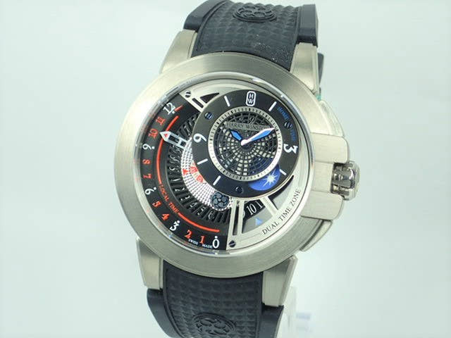 ハリーウィンストン オーシャン Ref.OCEATZ44ZZ009 ブラック/シルバー文字盤 美品 ocean-5