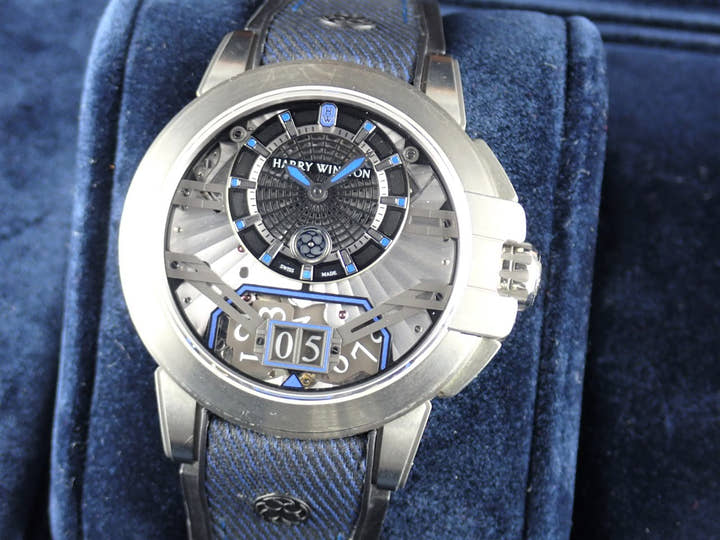 Harry Winston Ocean Ref.OCEABD42ZZ001 Black/Grey Dial Used ocean-8