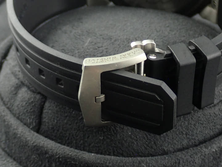 ハリーウィンストン オーシャンスポーツ クロノグラフ Ref.411/MCA44ZC.K スケルトン文字盤 美品 UY48YMYK