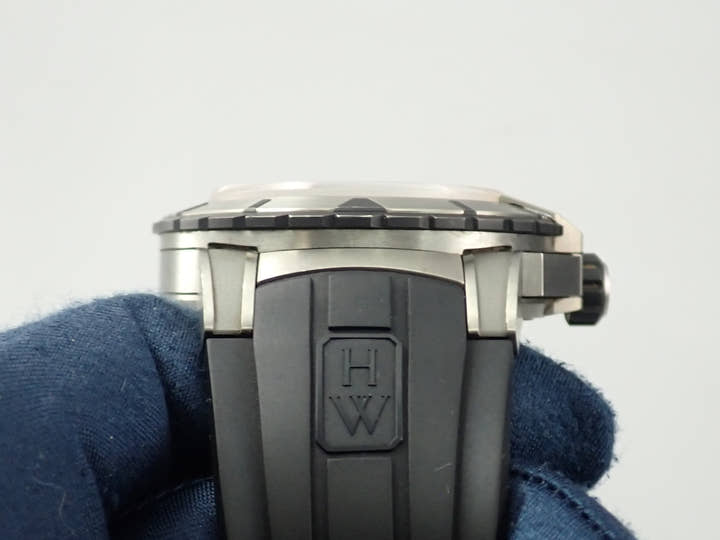 ハリーウィンストン オーシャンスポーツ クロノグラフ Ref.411/MCA44ZC.K スケルトン文字盤 美品 UY48YMYK