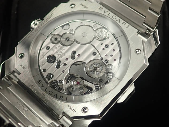 ブルガリ オクト フィニッシモS クロノグラフ GMT Ref.103467 ブルー文字盤 未使用 152V4CUF