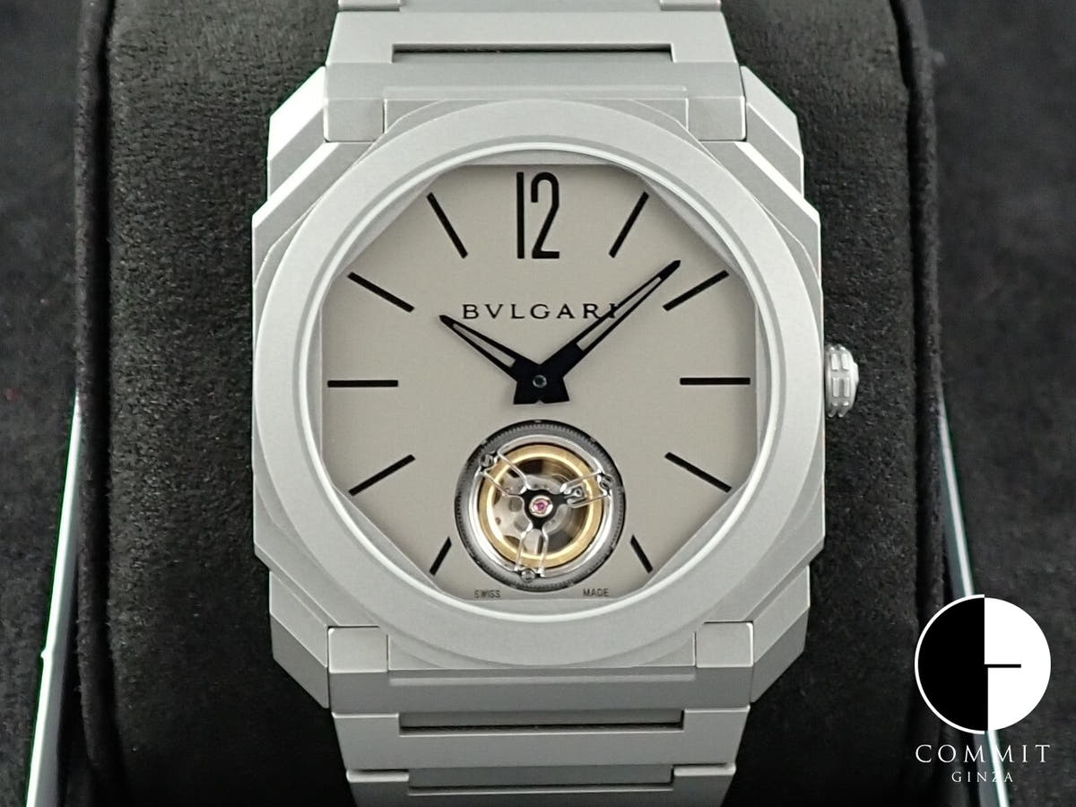 ブルガリ オクト フィニッシモ トゥールビヨン Ref.103016 グレー文字盤 極美品 3RM74KVF