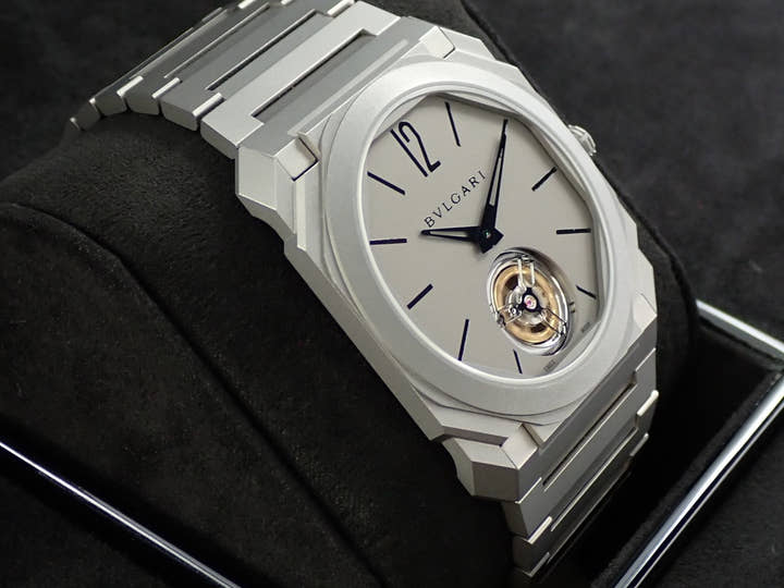 ブルガリ オクト フィニッシモ トゥールビヨン Ref.103016 グレー文字盤 極美品 3RM74KVF