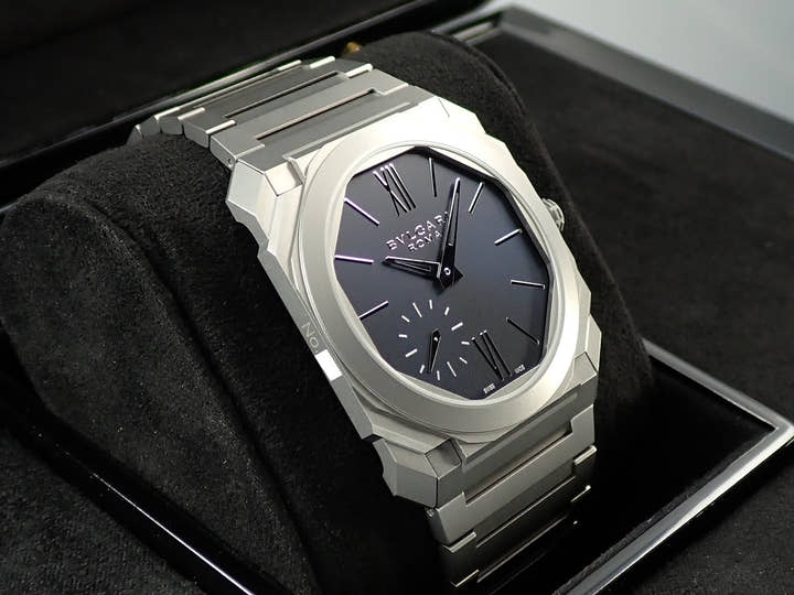 ブルガリ オクト フィニッシモ ローマ エディション Ref.103766 ミッドナイトブルー文字盤 未使用 3VZWTWAS