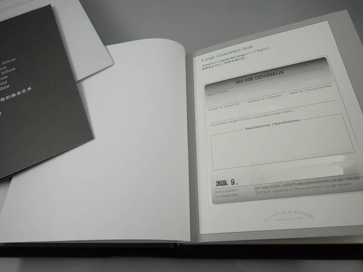 A. Lange & Söhne Odysseus <Warranty, Box, etc.>