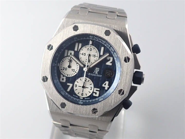 オーデマピゲ ロイヤルオーク Ref.25721TI.OO.1000TI.04.A ネイビー文字盤 中古 offshore-12