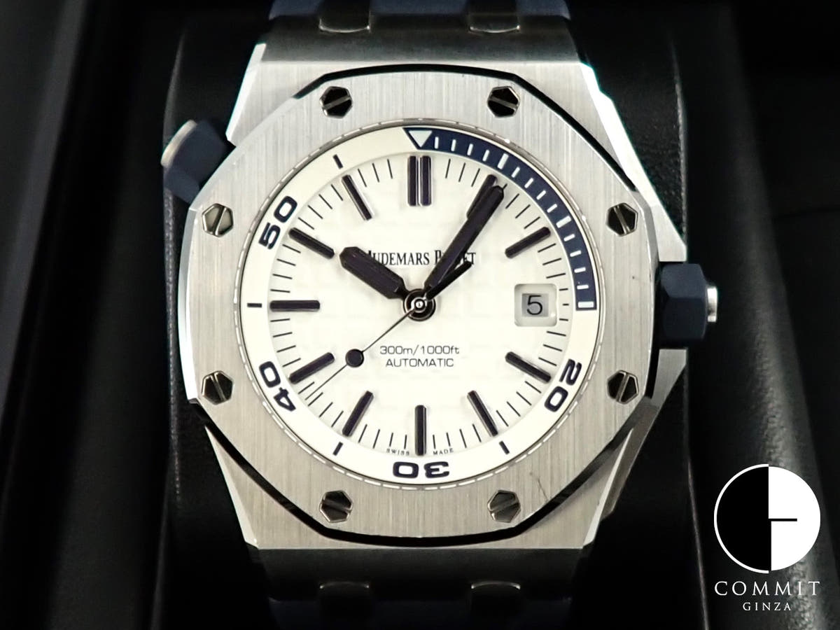 オーデマピゲ ロイヤルオーク オフショア ダイバー Ref.15710ST.OO.A010CA.01 ステンレススチール ホワイト文字盤