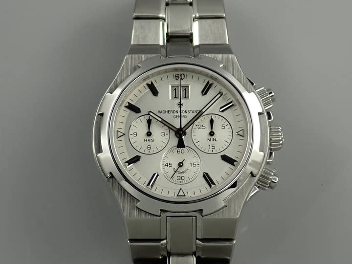 ヴァシュロンコンスタンタン オーヴァーシーズ クロノグラフ Ref.49140/423A-8790 シルバー文字盤 美品 074XLHRA
