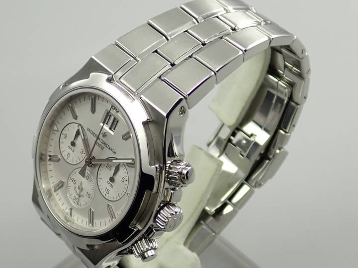 ヴァシュロンコンスタンタン オーヴァーシーズ クロノグラフ Ref.49140/423A-8790 シルバー文字盤 美品 074XLHRA