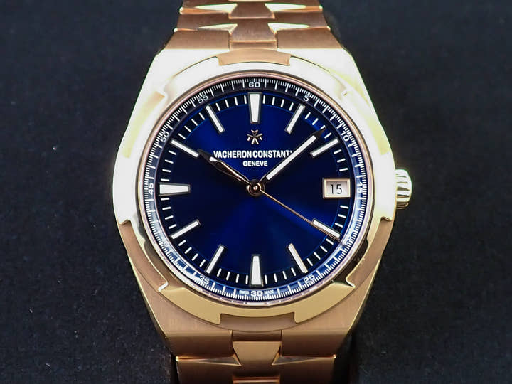 ヴァシュロンコンスタンタン オーヴァーシーズ Ref.4500V/110R-B705 ブルー文字盤 美品 848H12LC