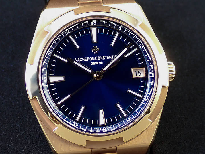 ヴァシュロンコンスタンタン オーヴァーシーズ Ref.4500V/110R-B705 ブルー文字盤 美品 848H12LC