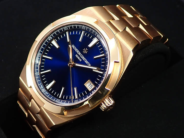 ヴァシュロンコンスタンタン オーヴァーシーズ Ref.4500V/110R-B705 ブルー文字盤 美品 848H12LC