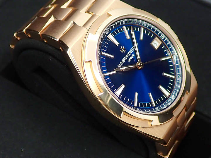 ヴァシュロンコンスタンタン オーヴァーシーズ Ref.4500V/110R-B705 ブルー文字盤 美品 848H12LC