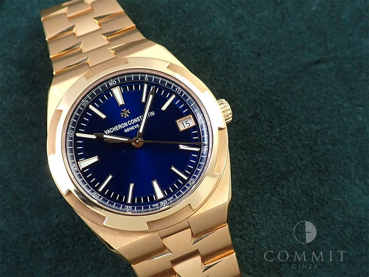 ヴァシュロンコンスタンタン オーヴァーシーズ Ref.4500V/110R-B705 ブルー文字盤 美品 848H12LC