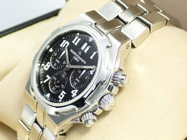 ヴァシュロンコンスタンタン オーヴァーシーズ クロノグラフ Ref.49140/423A-8886 ブラック文字盤 中古 VL912176
