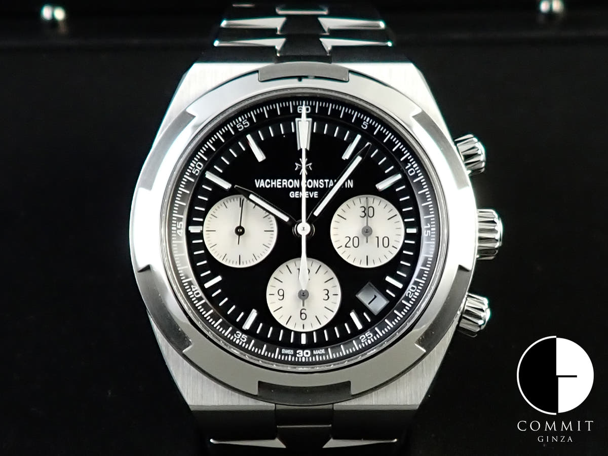 ヴァシュロンコンスタンタン オーヴァーシーズ クロノグラフ Ref.5500V/110A-B481 ブラック文字盤 美品 5M0RPMYP