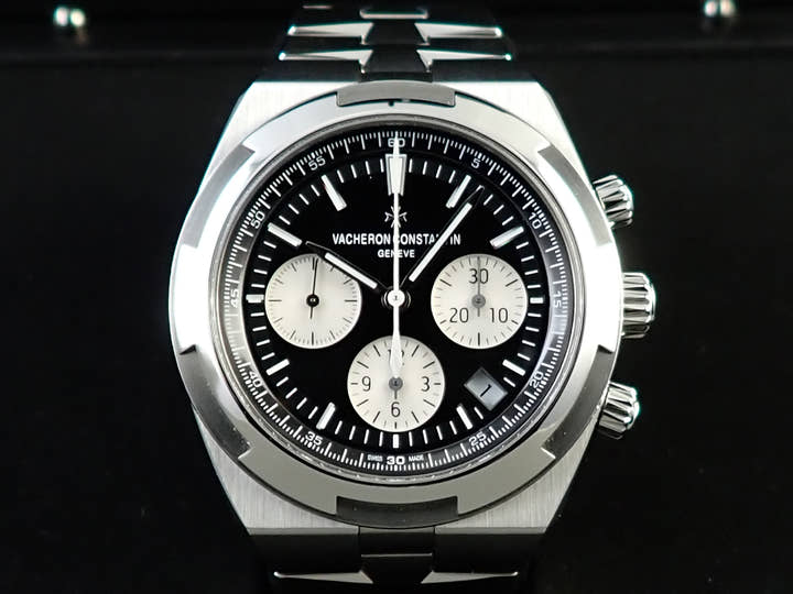 ヴァシュロンコンスタンタン オーヴァーシーズ クロノグラフ Ref.5500V/110A-B481 ブラック文字盤 美品 5M0RPMYP