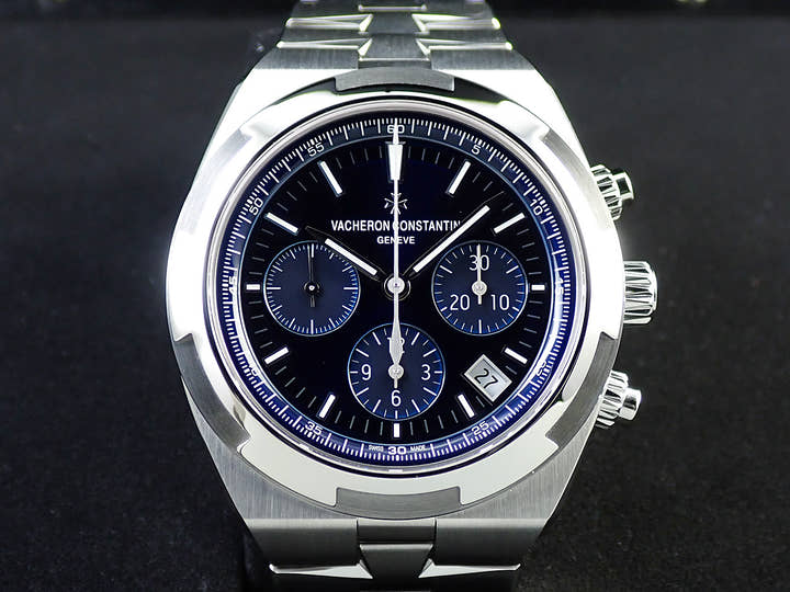 ヴァシュロンコンスタンタン オーヴァーシーズ クロノグラフ Ref.5500V/110A-B148 ブルー文字盤 未使用 9JM8THFC