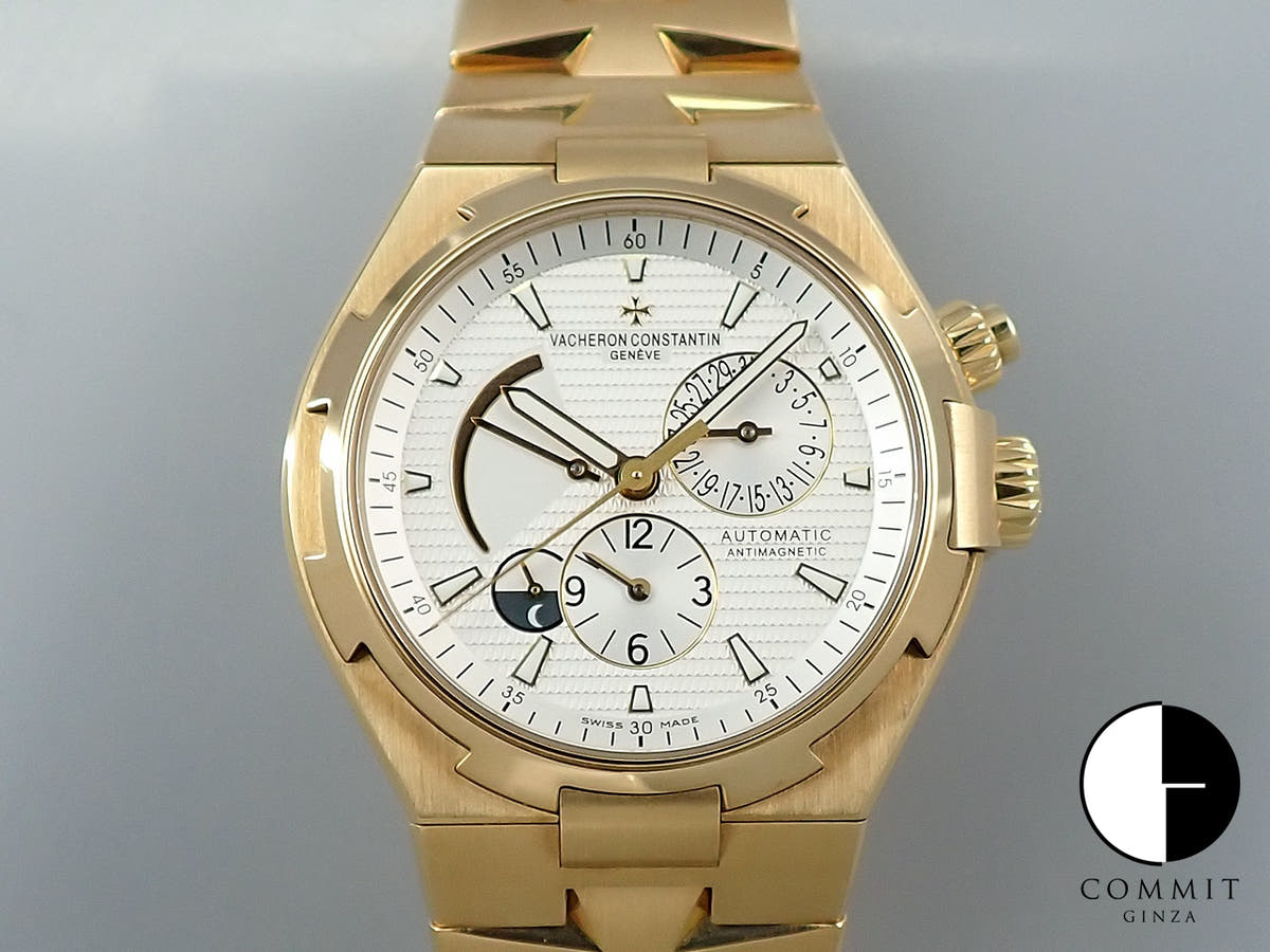 ヴァシュロンコンスタンタン オーヴァーシーズ デュアルタイム Ref.47450/B01J シルバー文字盤 美品 8RF5HK6X