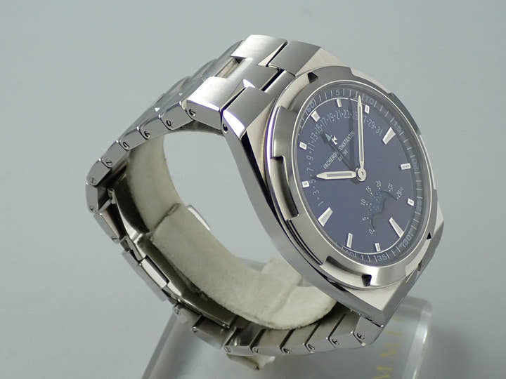 ヴァシュロンコンスタンタン オーヴァーシーズ ムーンフェイズ レトログラード デイト Ref.4000V/210A-B911 ブルー文字盤 美品 9JPJAJL4