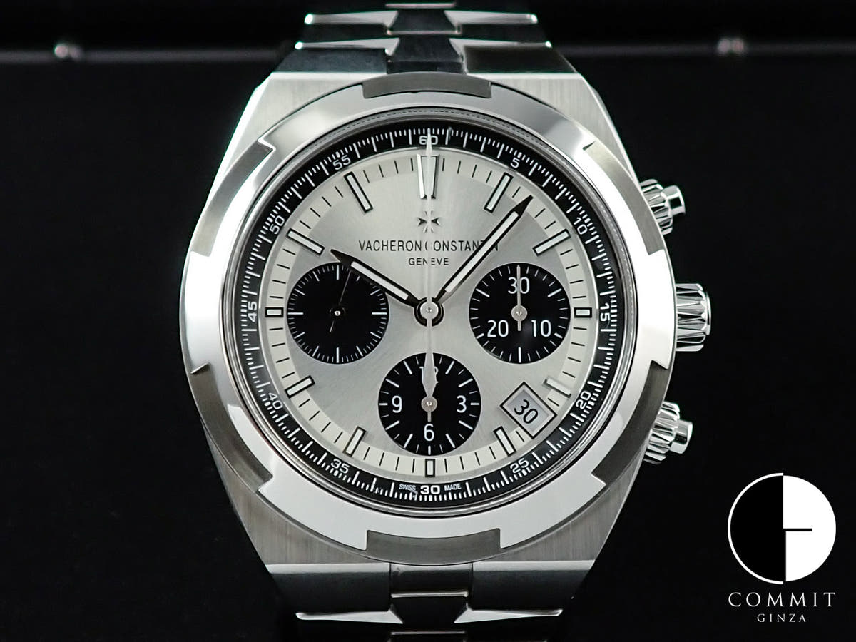 ヴァシュロンコンスタンタン オーヴァーシーズ クロノグラフ Ref.5500V/110A-B686 シルバー文字盤 極美品 T5JHT5RY