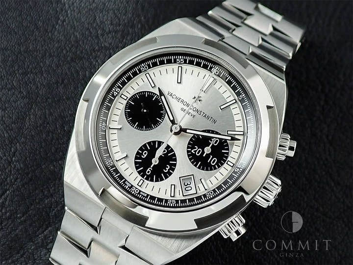 ヴァシュロンコンスタンタン オーヴァーシーズ クロノグラフ Ref.5500V/110A-B686 シルバー文字盤 極美品 T5JHT5RY