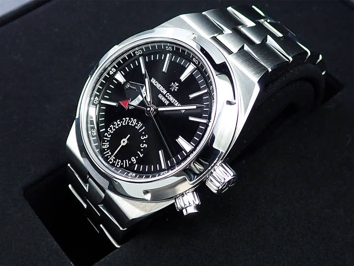 ヴァシュロンコンスタンタン オーヴァーシーズ デュアルタイム Ref.7900V/110A-B546 ブラック文字盤 美品 1P66MFY8
