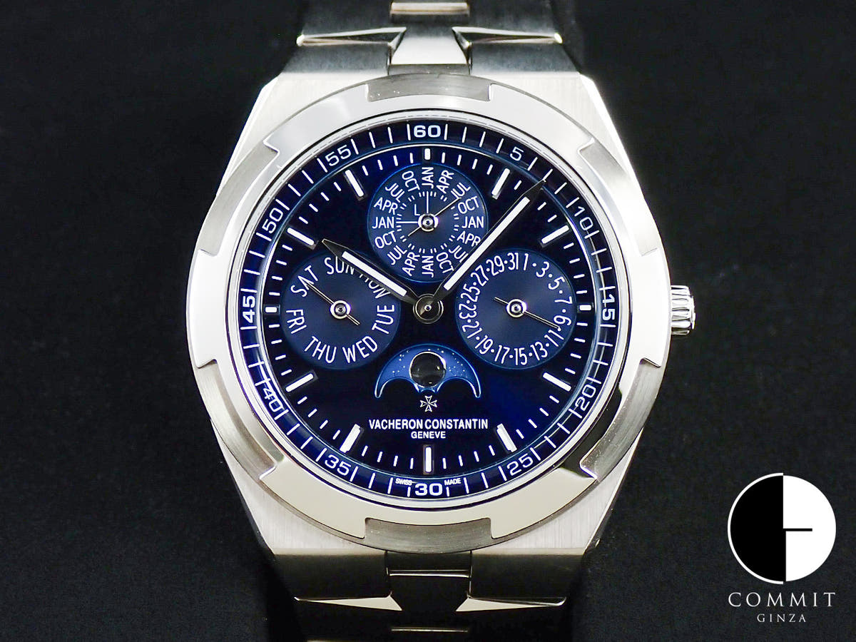 ヴァシュロンコンスタンタン オーヴァーシーズ エクストラフラット パーペチュアルカレンダー Ref.4300V/120G-B945 ブルー文字盤 中古 284M1331
