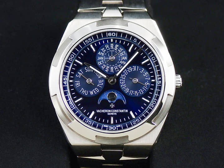 ヴァシュロンコンスタンタン オーヴァーシーズ エクストラフラット パーペチュアルカレンダー Ref.4300V/120G-B945 ブルー文字盤 中古 284M1331