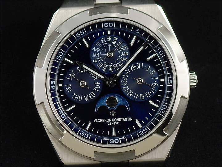 ヴァシュロンコンスタンタン オーヴァーシーズ エクストラフラット パーペチュアルカレンダー Ref.4300V/120G-B945 ブルー文字盤 中古 284M1331