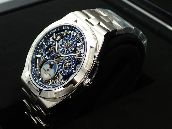 ヴァシュロンコンスタンタン オーヴァーシーズ エクストラフラット パーペチュアルカレンダー スケルトン Ref.4300V/120G-B946 スケルトン文字盤 新品 P47FW4F0