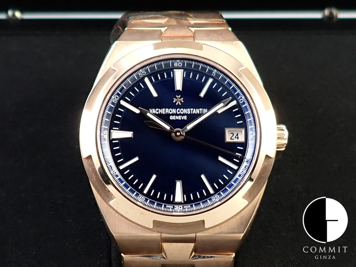 ヴァシュロンコンスタンタン オーヴァーシーズ Ref.4500V/110R-B705 ブルー文字盤 美品 CP0XJ02X