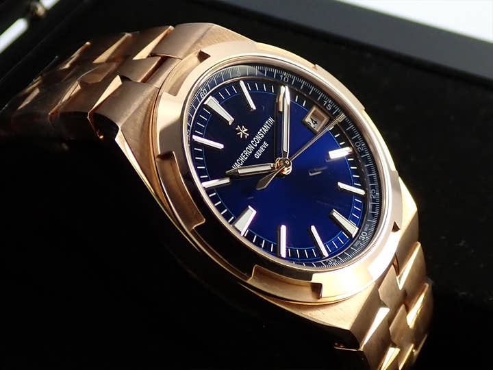 ヴァシュロンコンスタンタン オーヴァーシーズ Ref.4500V/110R-B705 ブルー文字盤 美品 CP0XJ02X