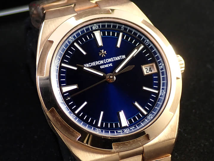 ヴァシュロンコンスタンタン オーヴァーシーズ Ref.4500V/110R-B705 ブルー文字盤 美品 CP0XJ02X