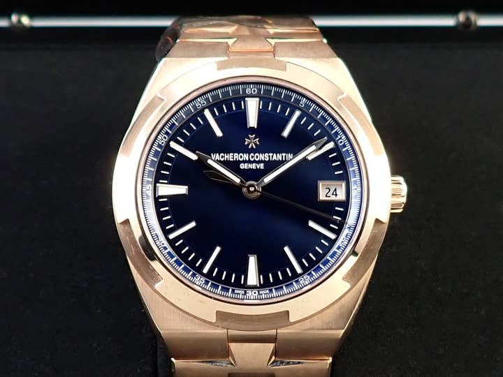 ヴァシュロンコンスタンタン オーヴァーシーズ Ref.4500V/110R-B705 ブルー文字盤 美品 CP0XJ02X