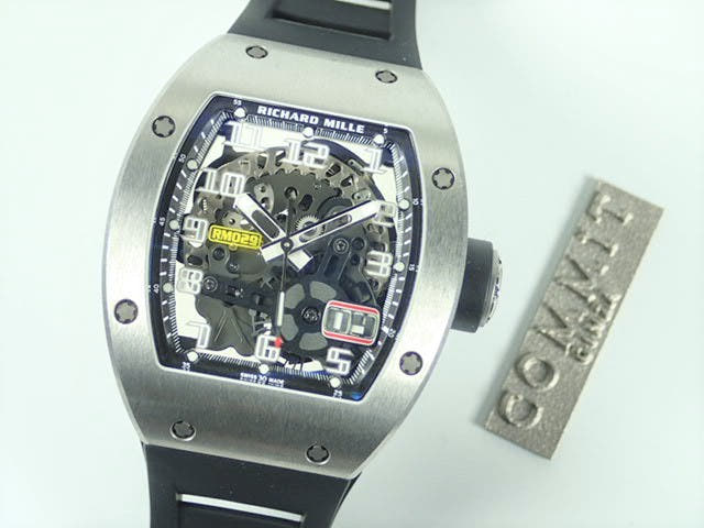 リシャールミル オーバーサイズデイト Ref.RM029 ブラック/シルバー文字盤 中古 oversizedate-2