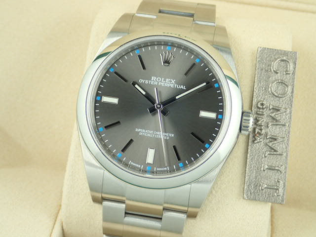 ロレックス オイスターパーペチュアル Ref.114300 ダークロジウム文字盤 中古 oyster-perpetual-29