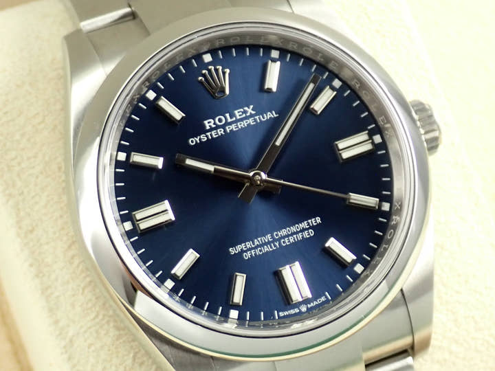Rolex Oyster Perpetual 36 Ref. 126000 Stainless Steel Bright Blue Dial