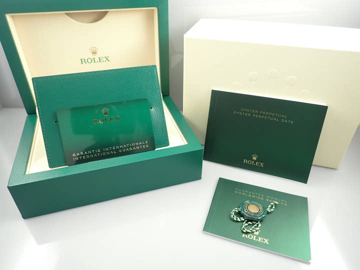 ロレックス オイスターパーペチュアル34 Ref.124200 ステンレススチール ブルー文字盤