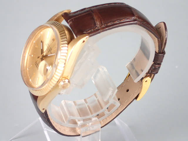 ロレックス オイスターパーペチュアルデイト Ref.15038 シャンパン文字盤 中古 oyster-perpetual-11