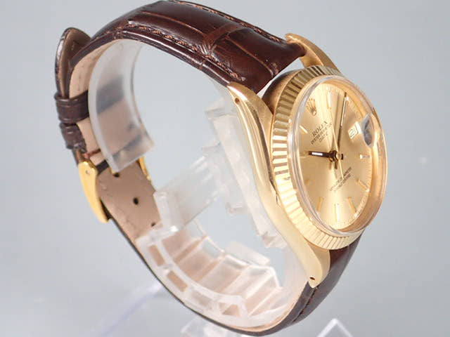ロレックス オイスターパーペチュアルデイト Ref.15038 シャンパン文字盤 中古 oyster-perpetual-11