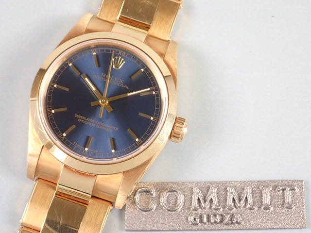 ロレックス オイスターパーペチュアル Ref.67488 ネイビー文字盤 中古 oyster-perpetual-13