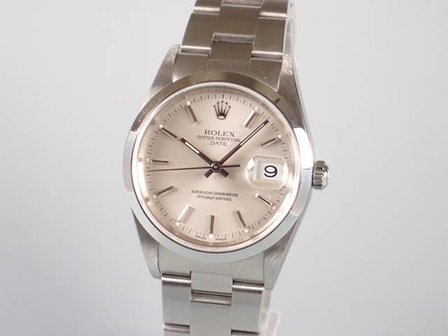 ロレックス オイスターパーペチュアルデイト Ref.15200 シャンパン文字盤 中古 oyster-perpetual-14