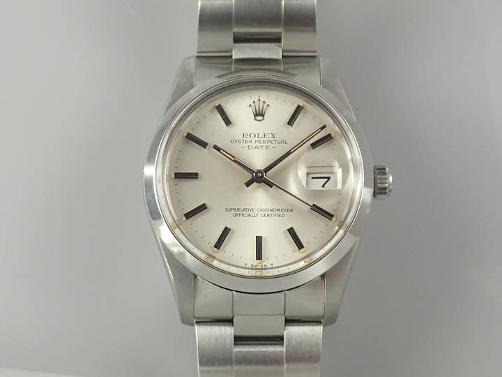 ロレックス オイスターパーペチュアル デイト Ref.15000 ステンレススチール シルバー文字盤
