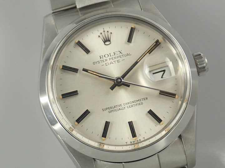 ロレックス オイスターパーペチュアル デイト Ref.15000 ステンレススチール シルバー文字盤
