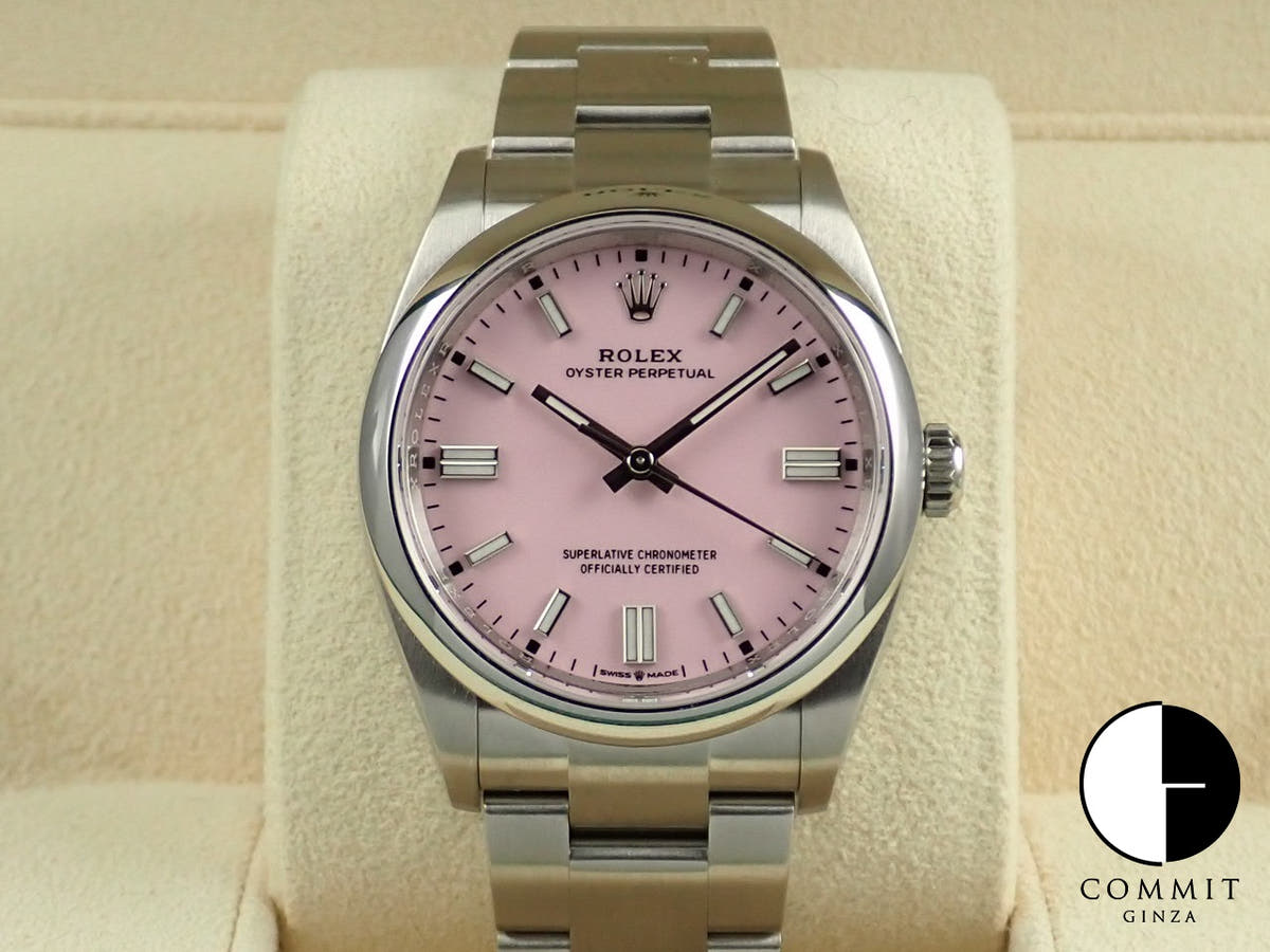 ロレックス オイスターパーペチュアル36 Ref.126000 ステンレススチール キャンディピンク文字盤